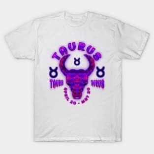 Taurus 9a Raspberry T-Shirt